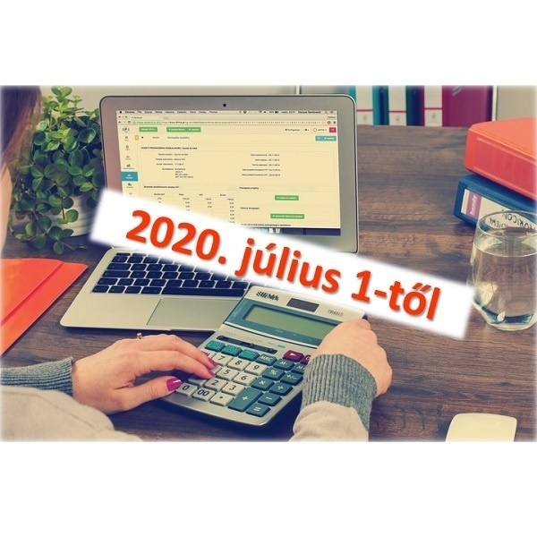 Számlázás és online adatszolgáltatás 2020. július 1-jétől