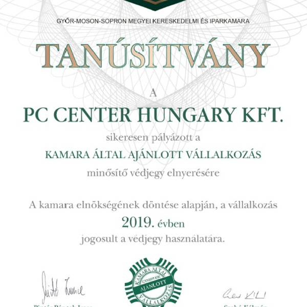 PC Center Hungary Kft. - Kamara által AJÁNLOTT vállalkozá...